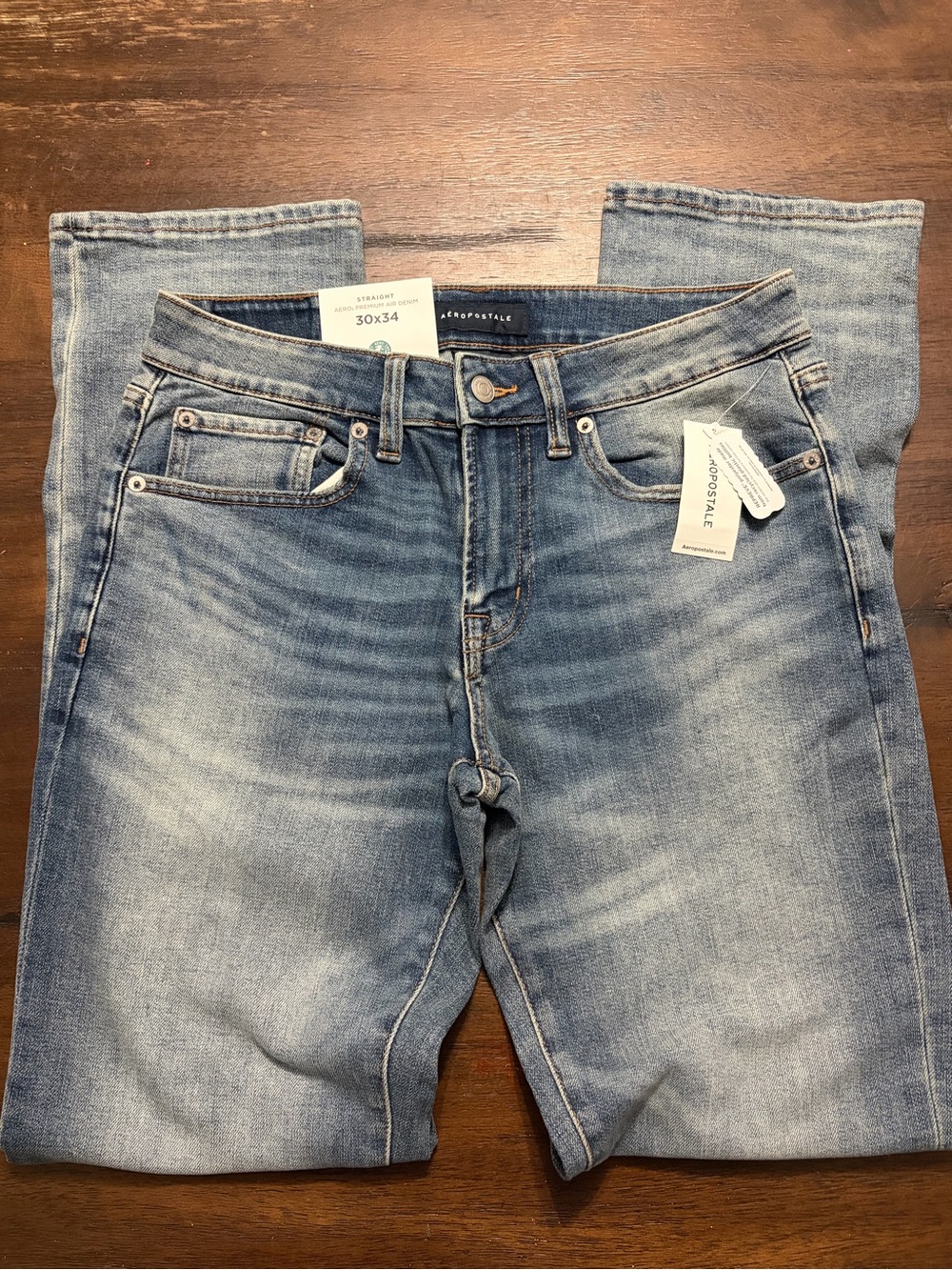 Aeropostale Men's Aero2 Premium Air Denim Jeans Straight Size 30x34 NWT